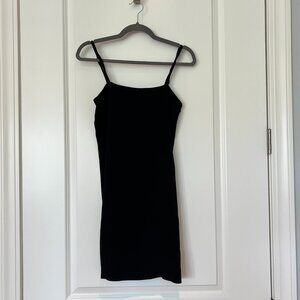 Helmut Lang Little Black Dress Spaghetti Strap Silk Lining NWT Retail $600